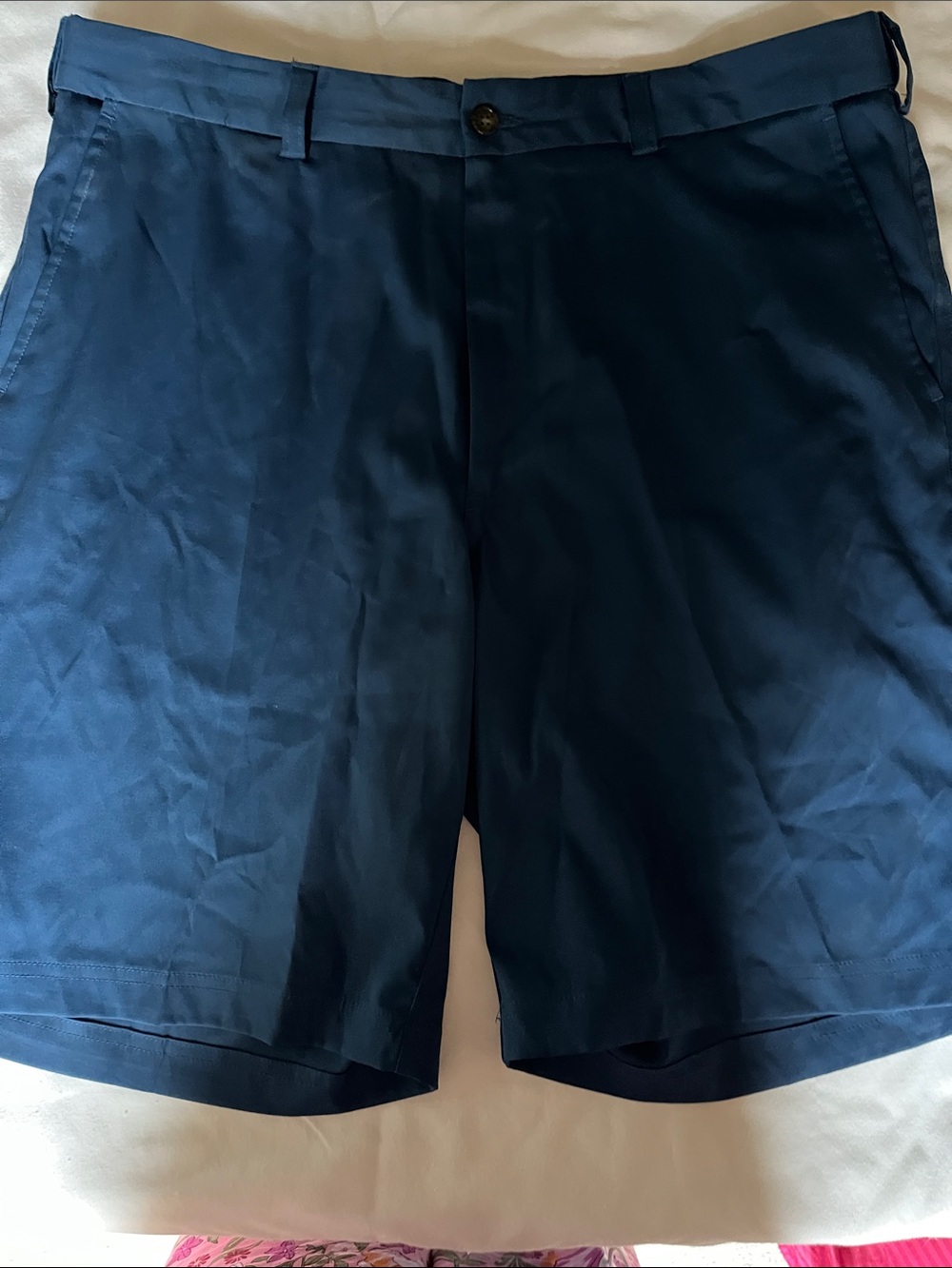 Pebble Beach Men's Dark Navy Flat Front Shorts
